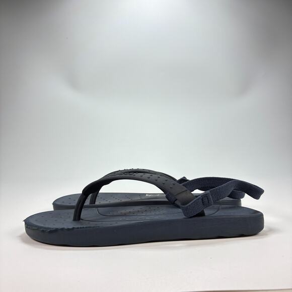 Crocs Chawaii Navy Blue Sling Back Strap Flip Flops Comfort Sandals Youth Sz 13 - Picture 4 of 7